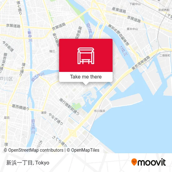 Shinhama 1-chome map