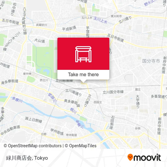 緑川商店会 map