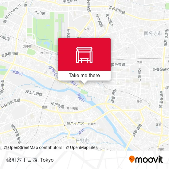 Nishikicho Sixth District West map