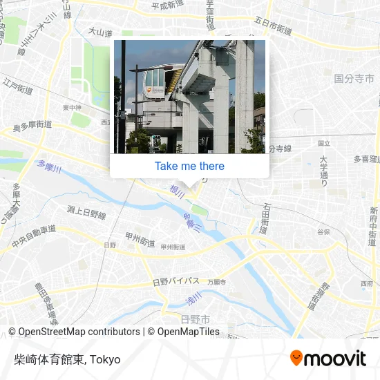 柴崎体育館東 map