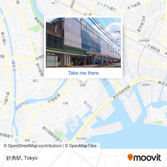 妙典駅 map