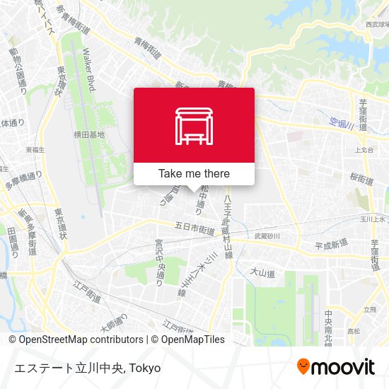 エステート立川中央 map