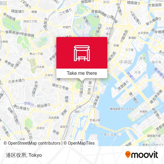 港区役所 map
