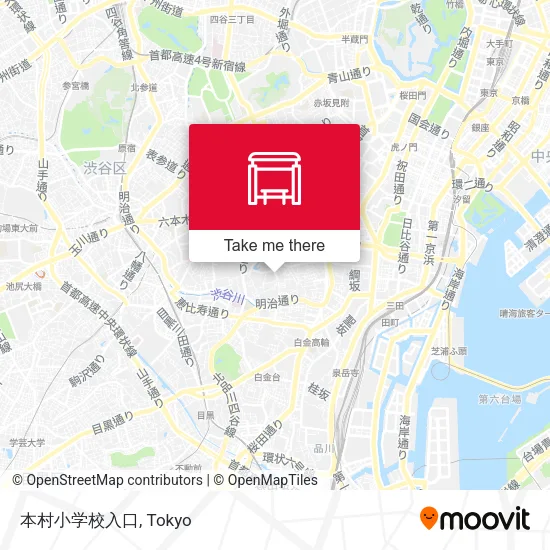 本村小学校入口 map