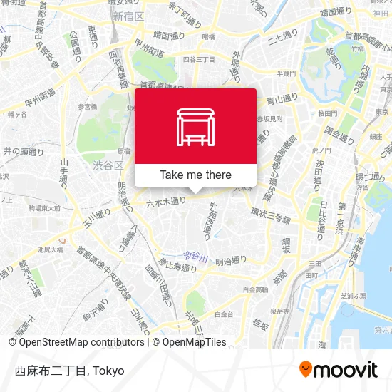 Nishi-azabu 2-chome map