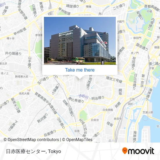 日赤医療センター map