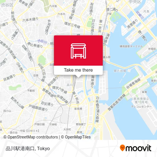 品川駅港南口 map