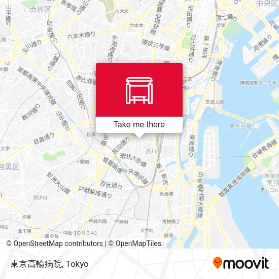 Tokyo Takanawa Hospital map