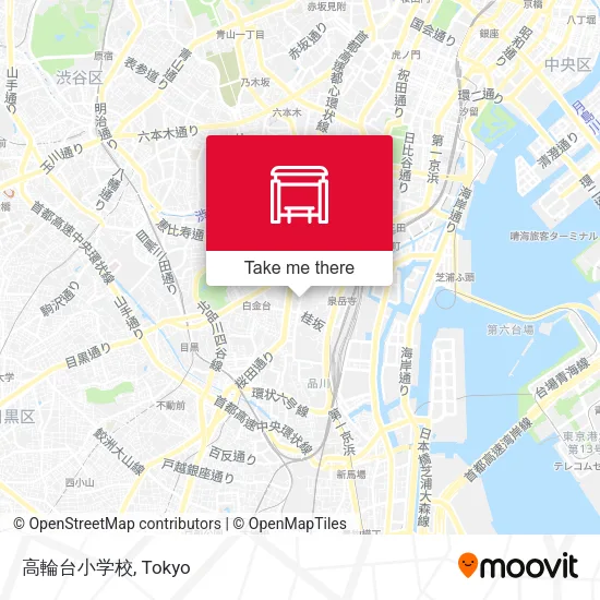 Takanawa Dai Elementary School map