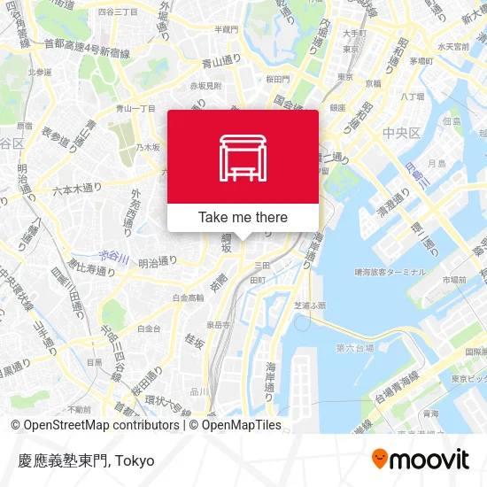 Keio University East Gate map