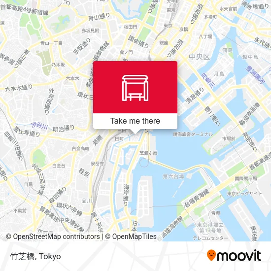 Takeshiba Bridge map