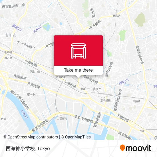 Nishikaijin Elementary School map