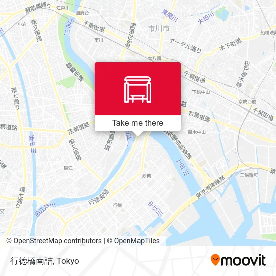 Gyotoku Bridge South map