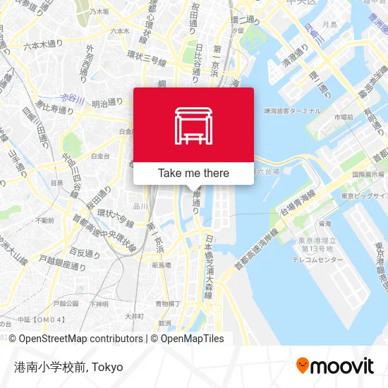 In front of Konan Elementary School map