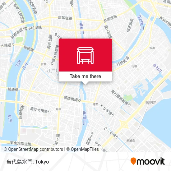 Tohdaishima Water Gate map