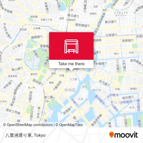 八重洲通り東 map