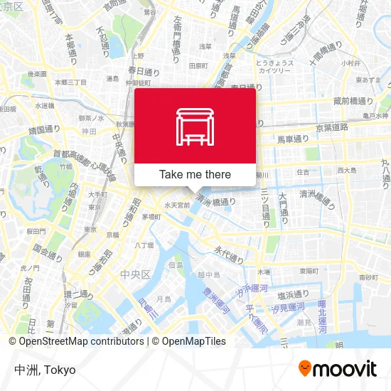 中洲 map