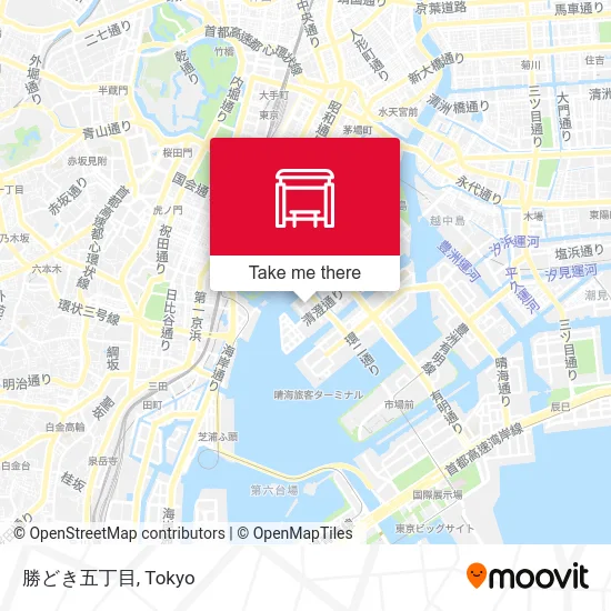 Kachidoki 5-chome map