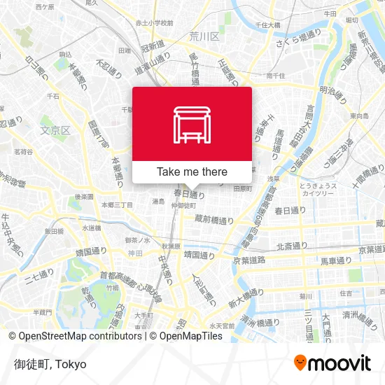 御徒町 map