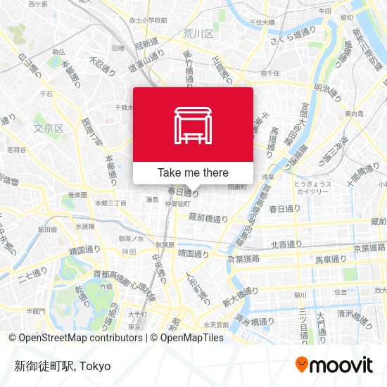 新御徒町駅 map