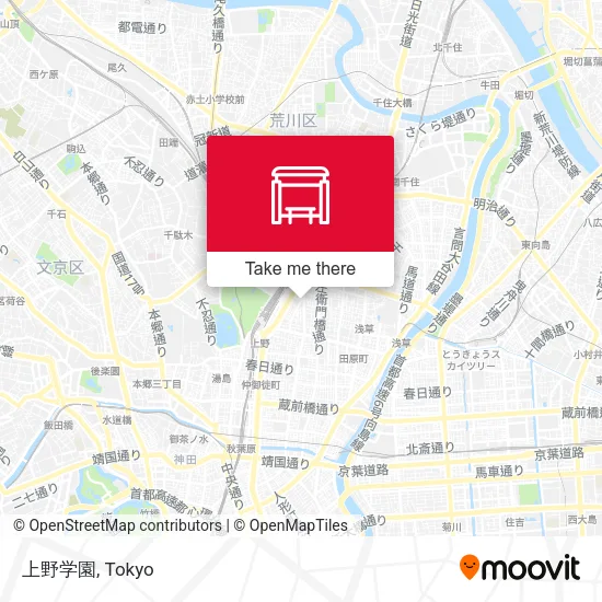 上野学園 map