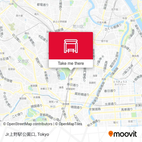 Jr上野駅公園口 map