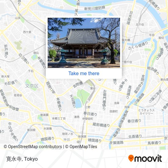 寛永寺 map