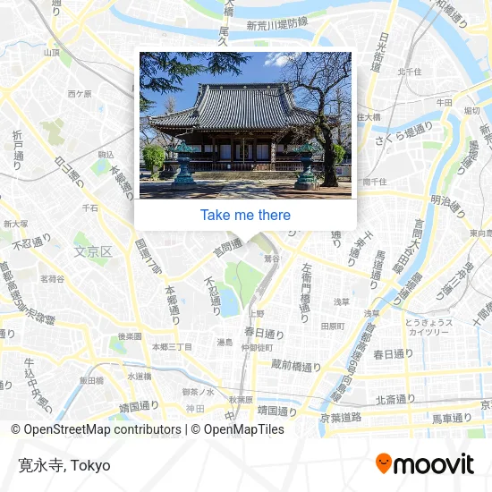 寛永寺 map
