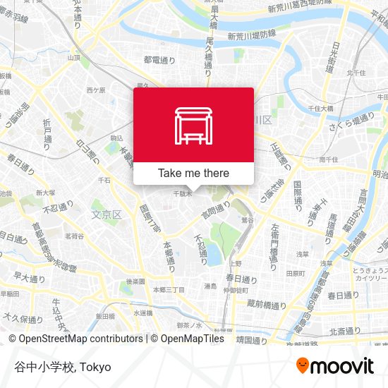 谷中小学校 map