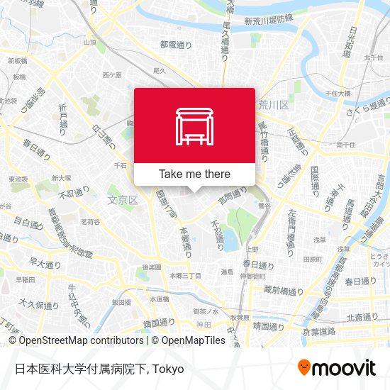 日本医科大学付属病院下 map
