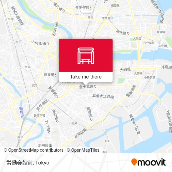 労働会館前 map
