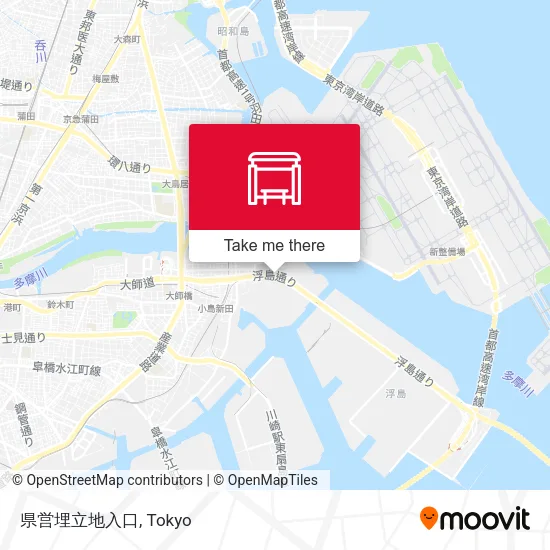 Prefectural Reclamation Site Entrance map