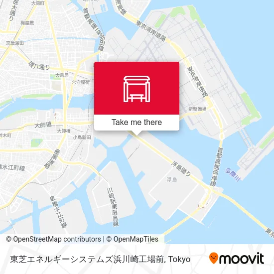 Toshiba Energy Systems Hamakawasaki Factory map