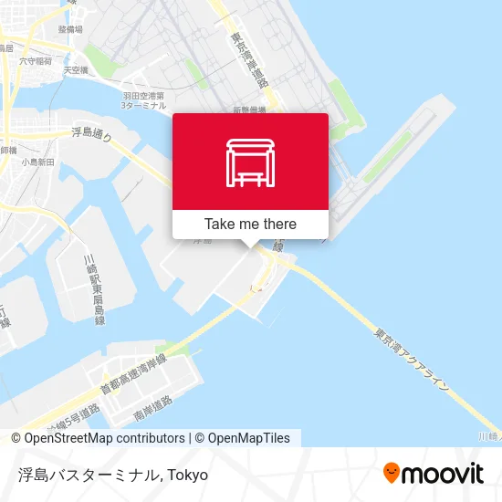 Ukishima Bus Terminal map