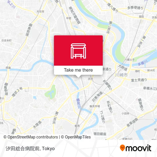 汐田総合病院前 map