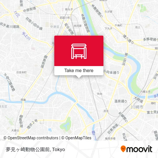 夢見ヶ崎動物公園前 map