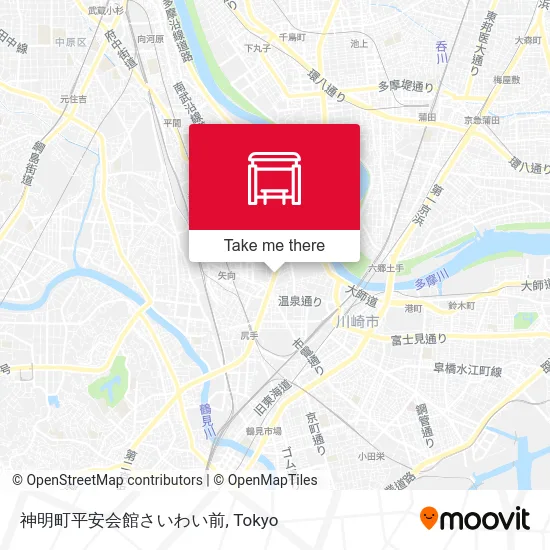 神明町平安会館さいわい前 map