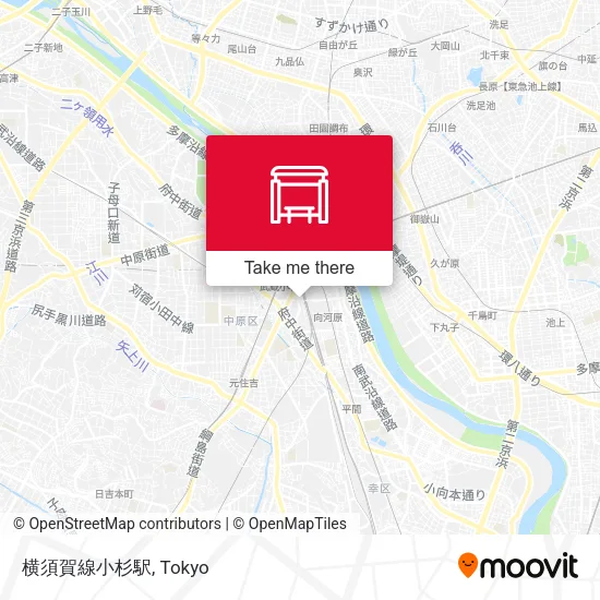 横須賀線小杉駅 map