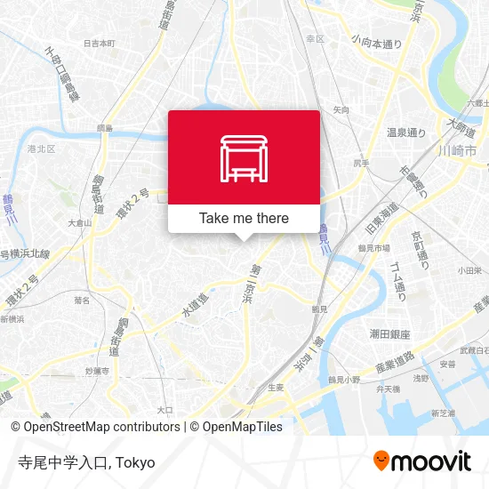 寺尾中学入口 map