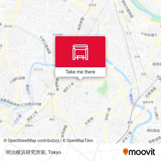 明治横浜研究所前 map