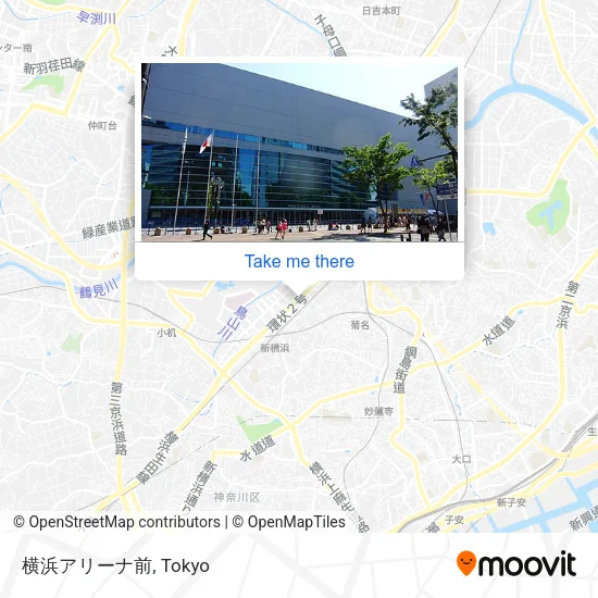 Yokohama Arena Front map