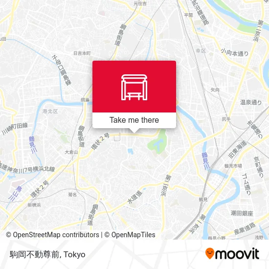 駒岡不動尊前 map