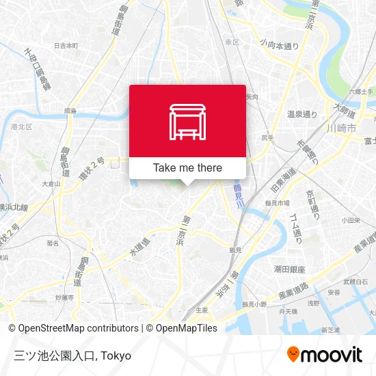 三ツ池公園入口 map