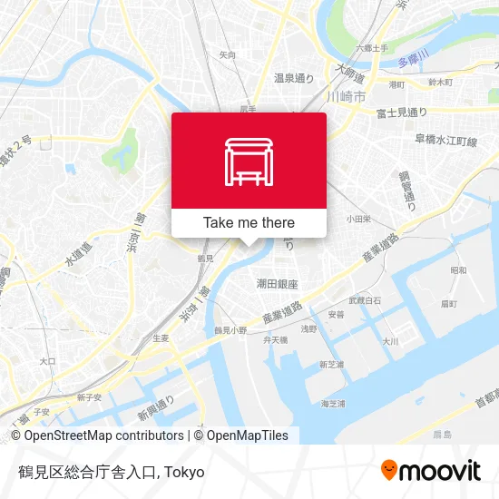 鶴見区総合庁舎入口 map