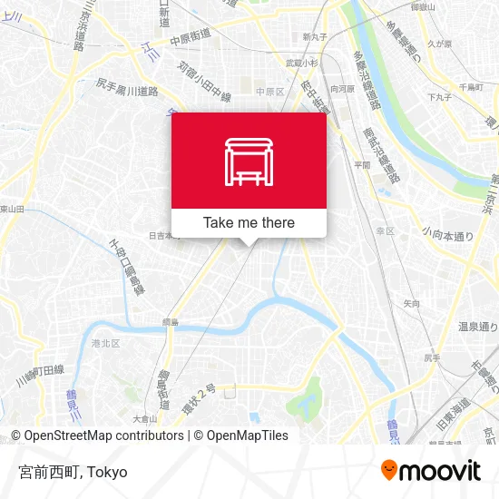 宮前西町 map
