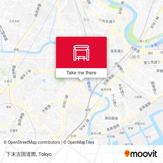 下末吉国道際 map