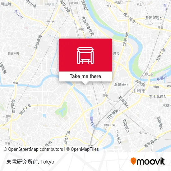 東電研究所前 map