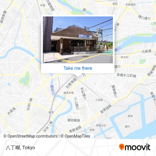 八丁畷 map