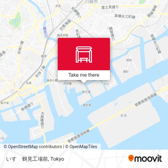 いすゞ鶴見工場前 map