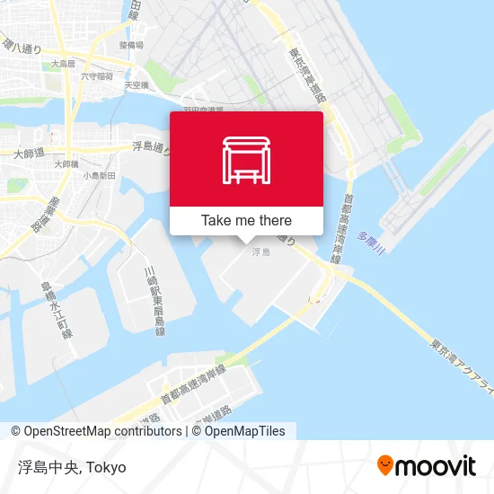 Ukishima Central map